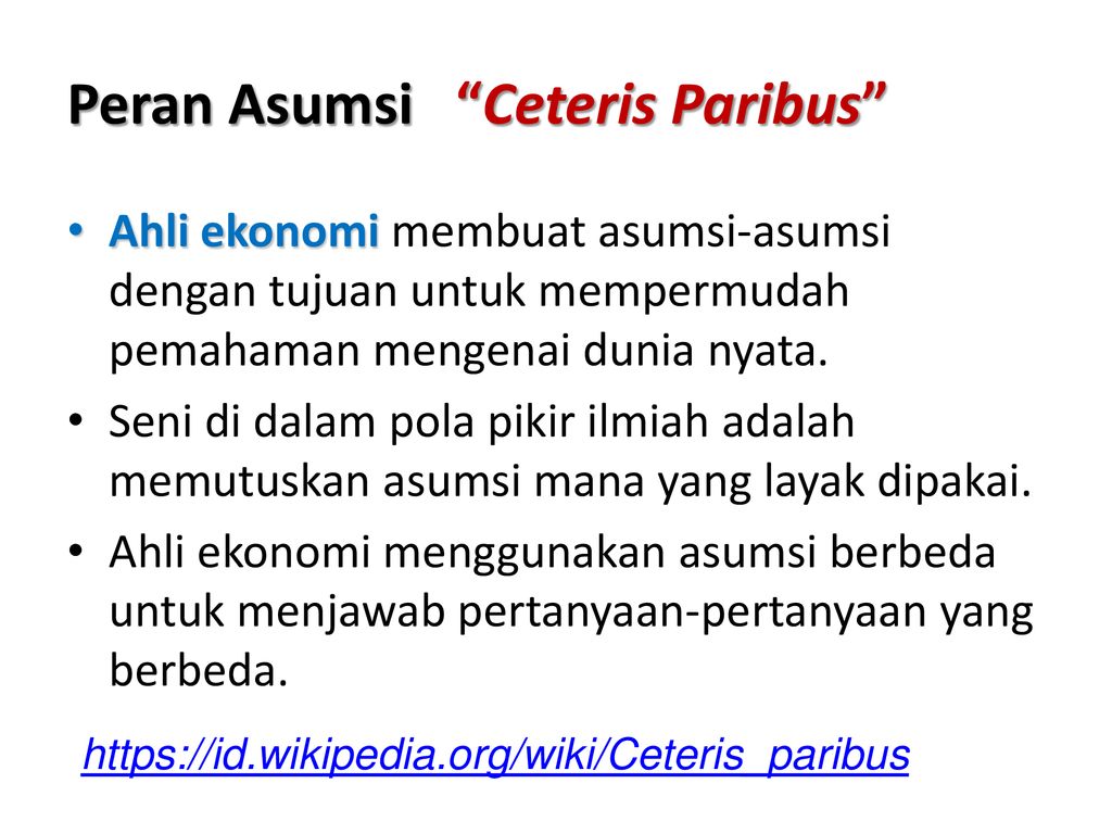 Ceteris paribus significado